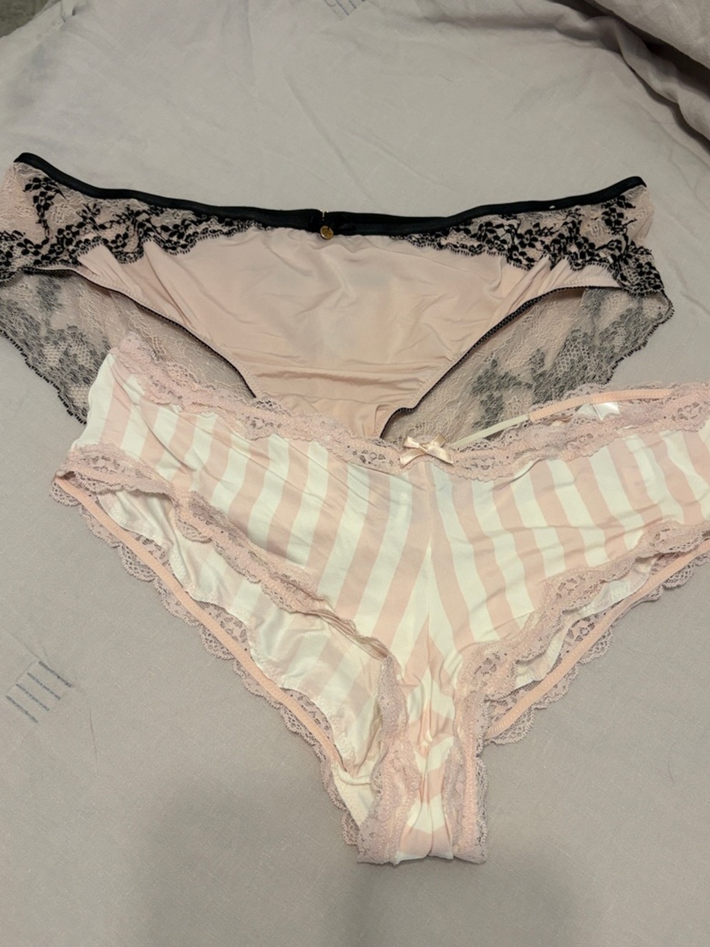 Cacique Pink Lace Trim 18/20 cheeky & hipster feminine panties